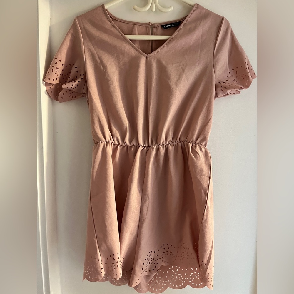 SHEIN romper with lace detail